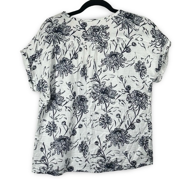 Threads 4 Thought Organic Gauze V-Neck Top Size Medium Boho Sustainable‎ Cool - Picture 3 of 5